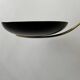 Black metal and brass arc pendant light "Les Activités" by Lucien Gau, Paris 1960