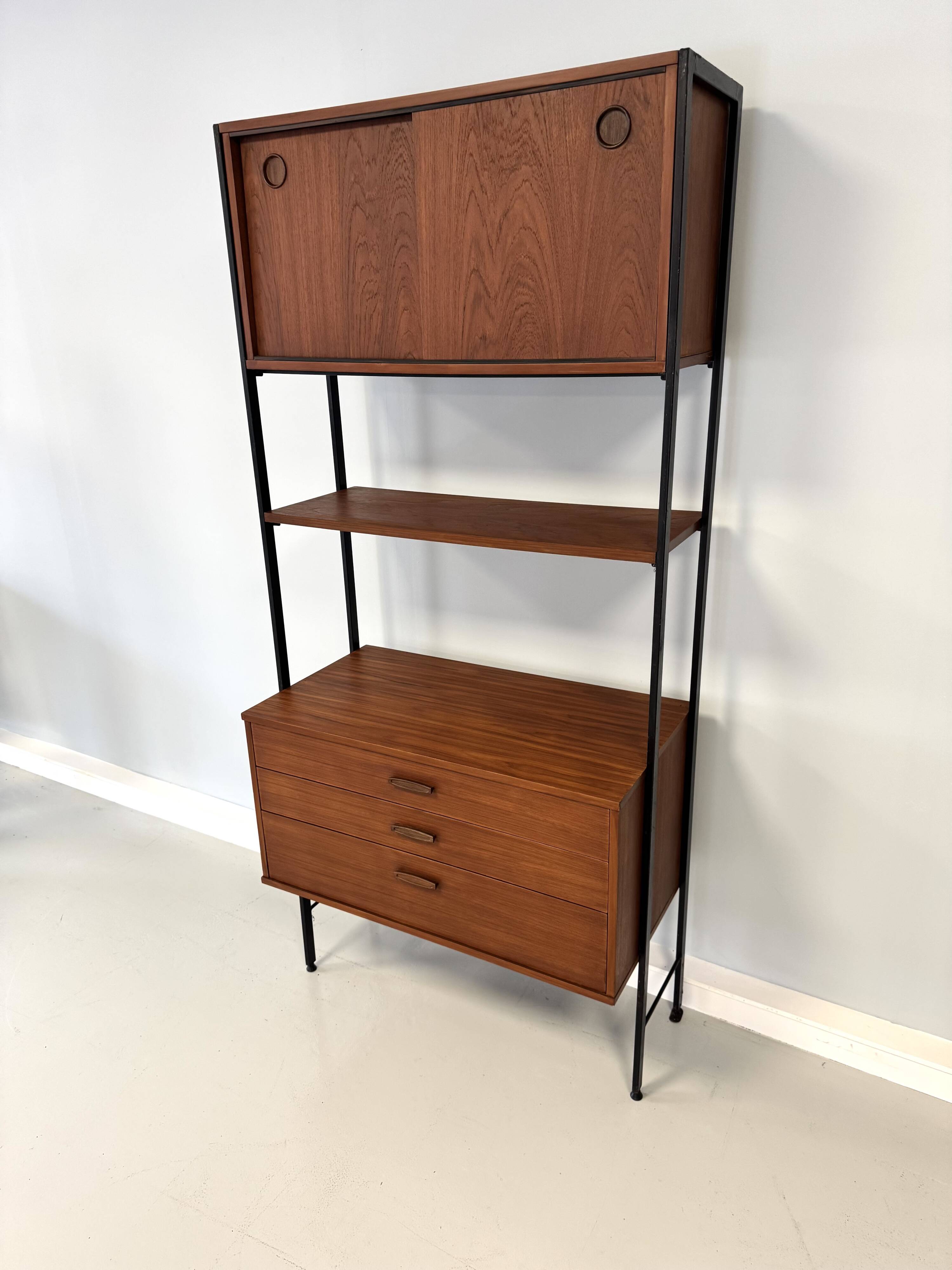 Bibliothèque, meuble de rangement par Avalon, années 1960