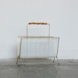 Porte magazine metal magazine rack, années 1960