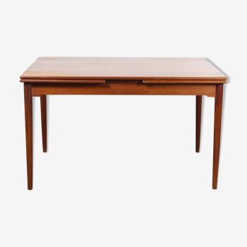 Scandinavian vintage dining table rectangular teak