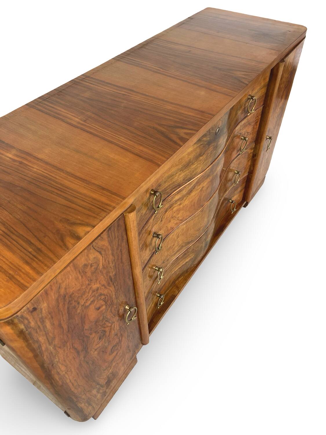 Italian Art deco walnut sideboard