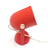 Vintage red adjustable wall lamp made in the 70s