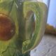 Magnificent rare Pichet Broc Saint Amand 1900 Orange Barbotine