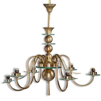 Great chandelier 6 lights with glass cups