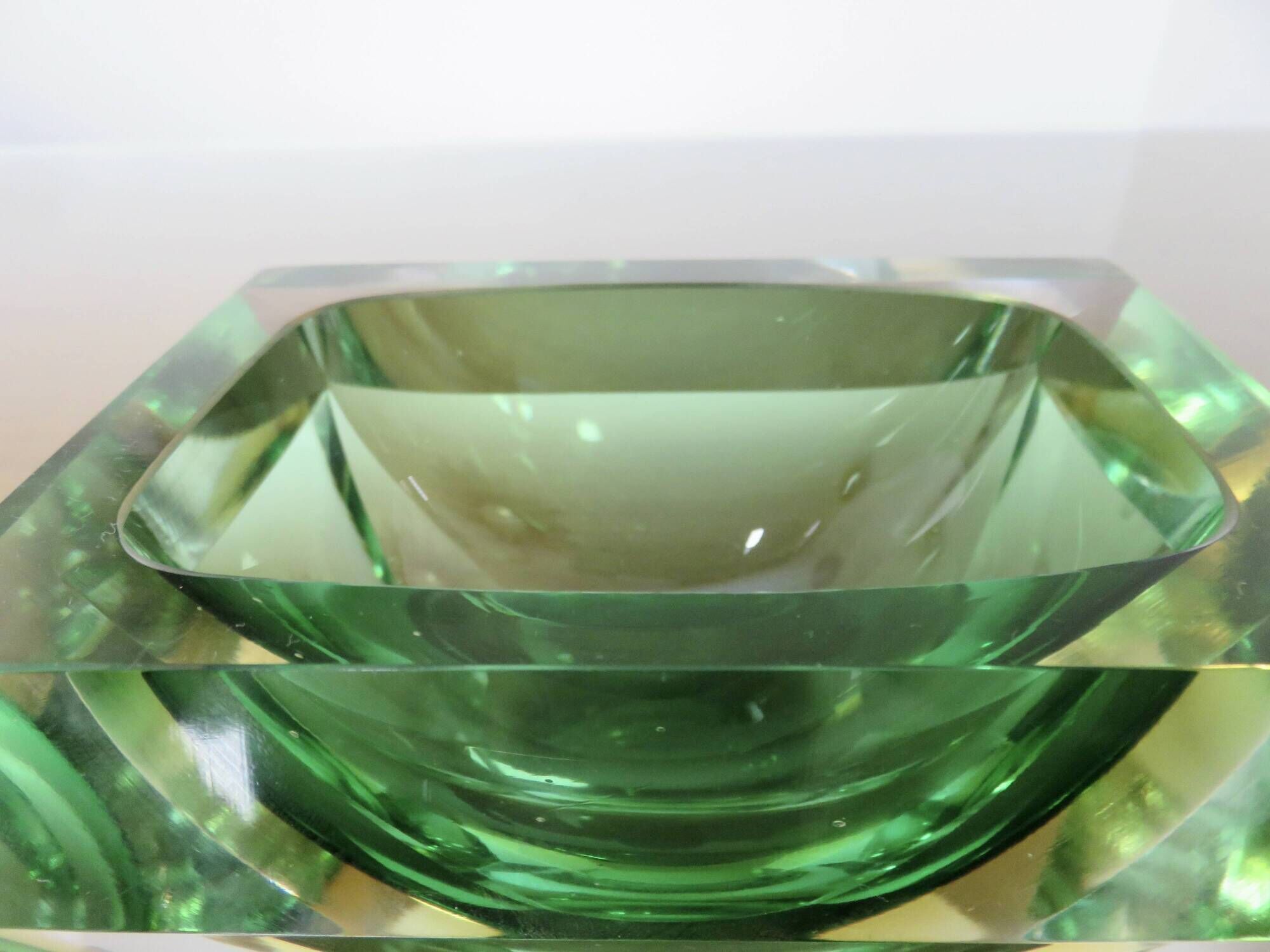 Murano Sommerso glass ashtray, by Flavio Poli for Seguso, 1960