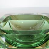 Cendrier en verre Sommerso de Murano par Flavio Poli pour Seguso, 1960