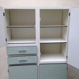 Green formica buffet of water