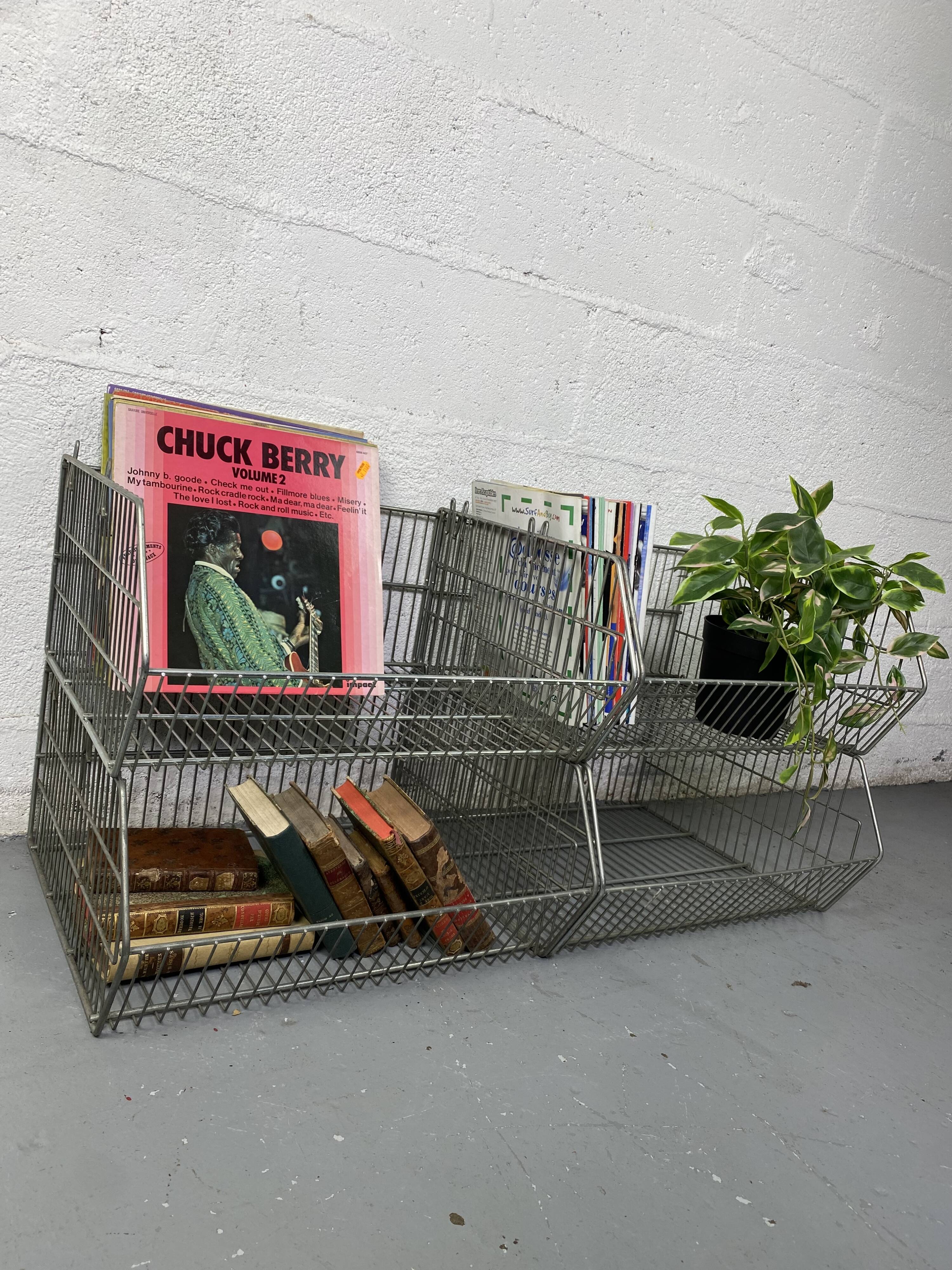 Modular industrial wire shelves