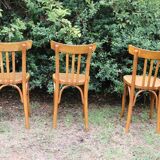 Lot of 6 Mahieu bistro chairs, numbered