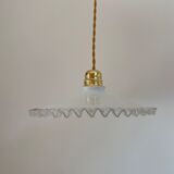 Crenellated opaline hanging