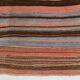 Tapis Kilim rayé rose et orange