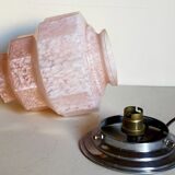 Clichy Glass Art Deco Ceiling Lamp 1925