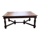 Table chêne style Louis XIV 1900
