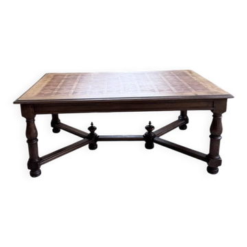 Table chêne style Louis XIV 1900