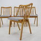 1960s beech dining chairs Czechoslovakia