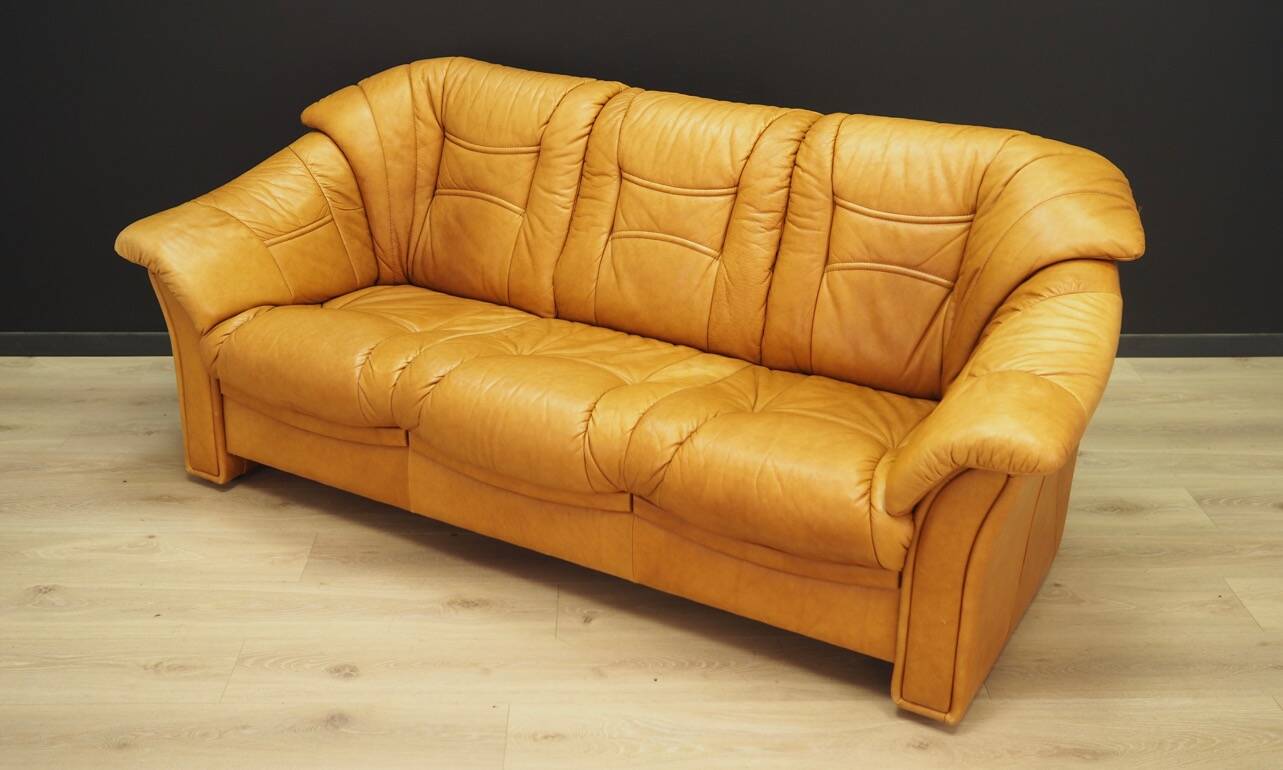 Cognac living room set, Danish design, 1970s, manufacturer: Skalma Møbelfabrik