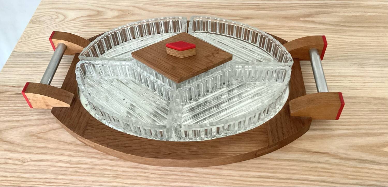 Art Deco appetizer server