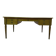 Louis XVI style flat desk in cherry wood and leather