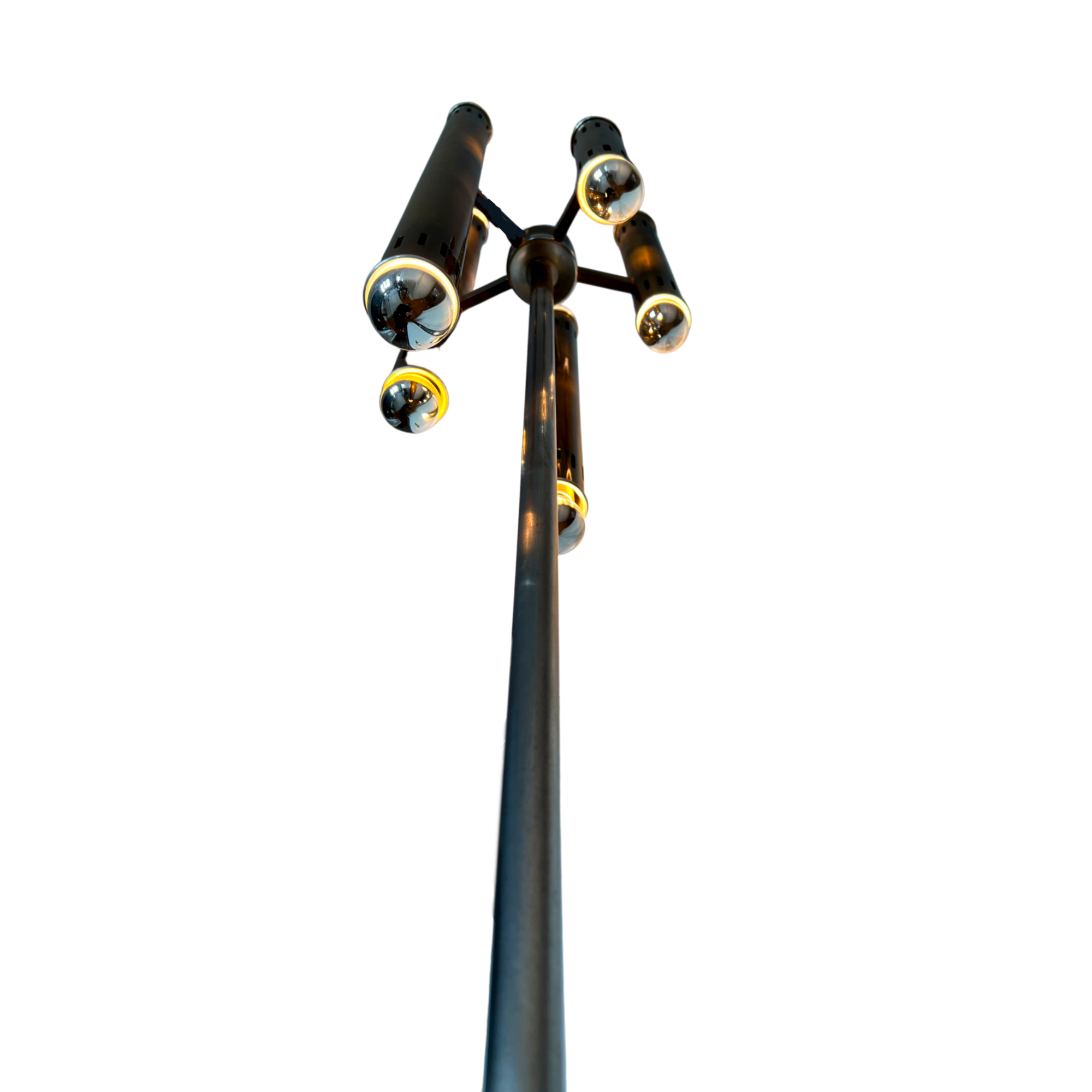 BRASS FLOOR LAMP FROM THE COMPANY LAMPERTI, ITALY 1960