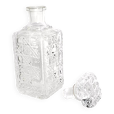 Carafe whisky en cristal motif damier