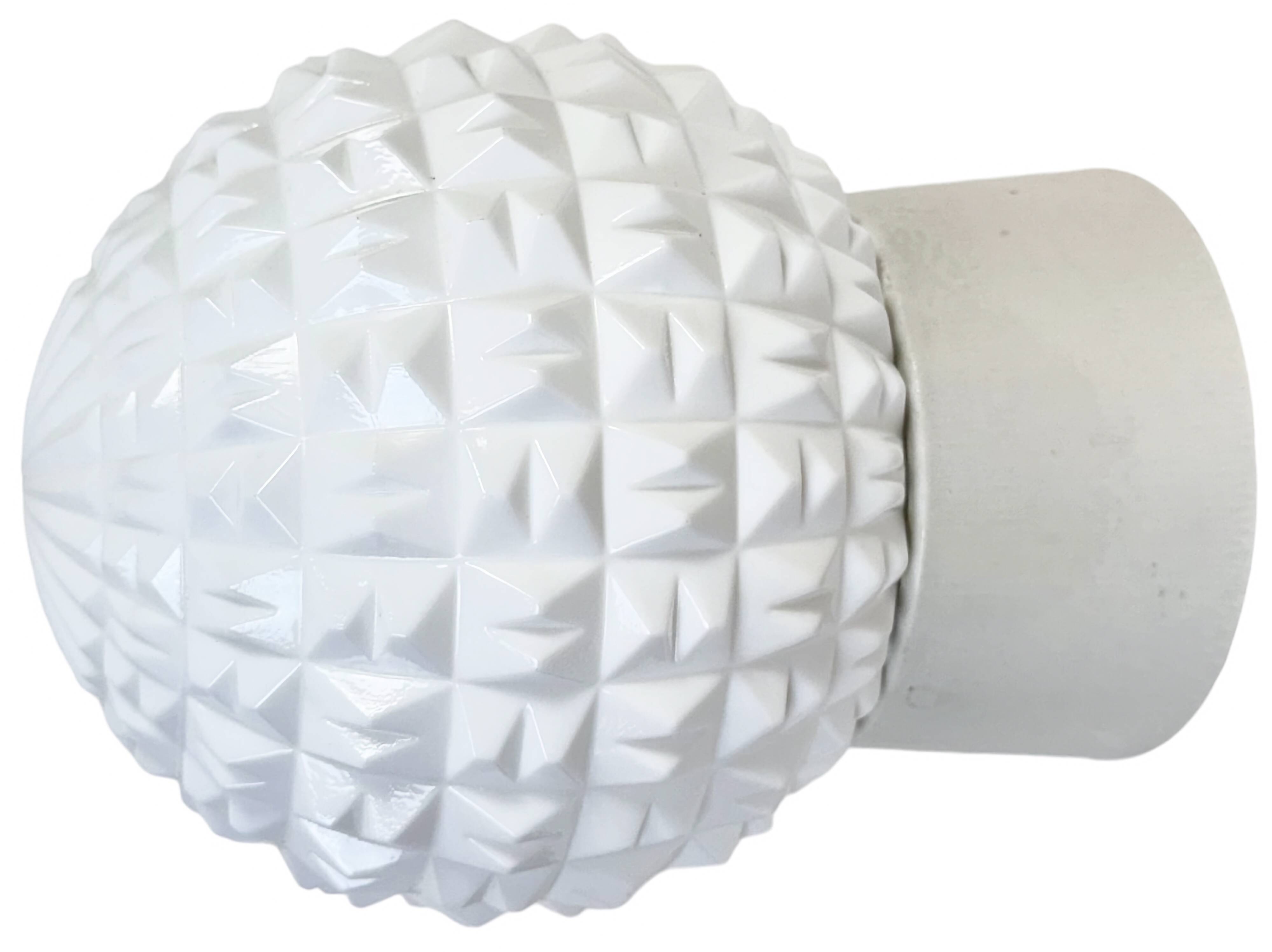 Vintage White Porcelain Ceiling Light, 1970s