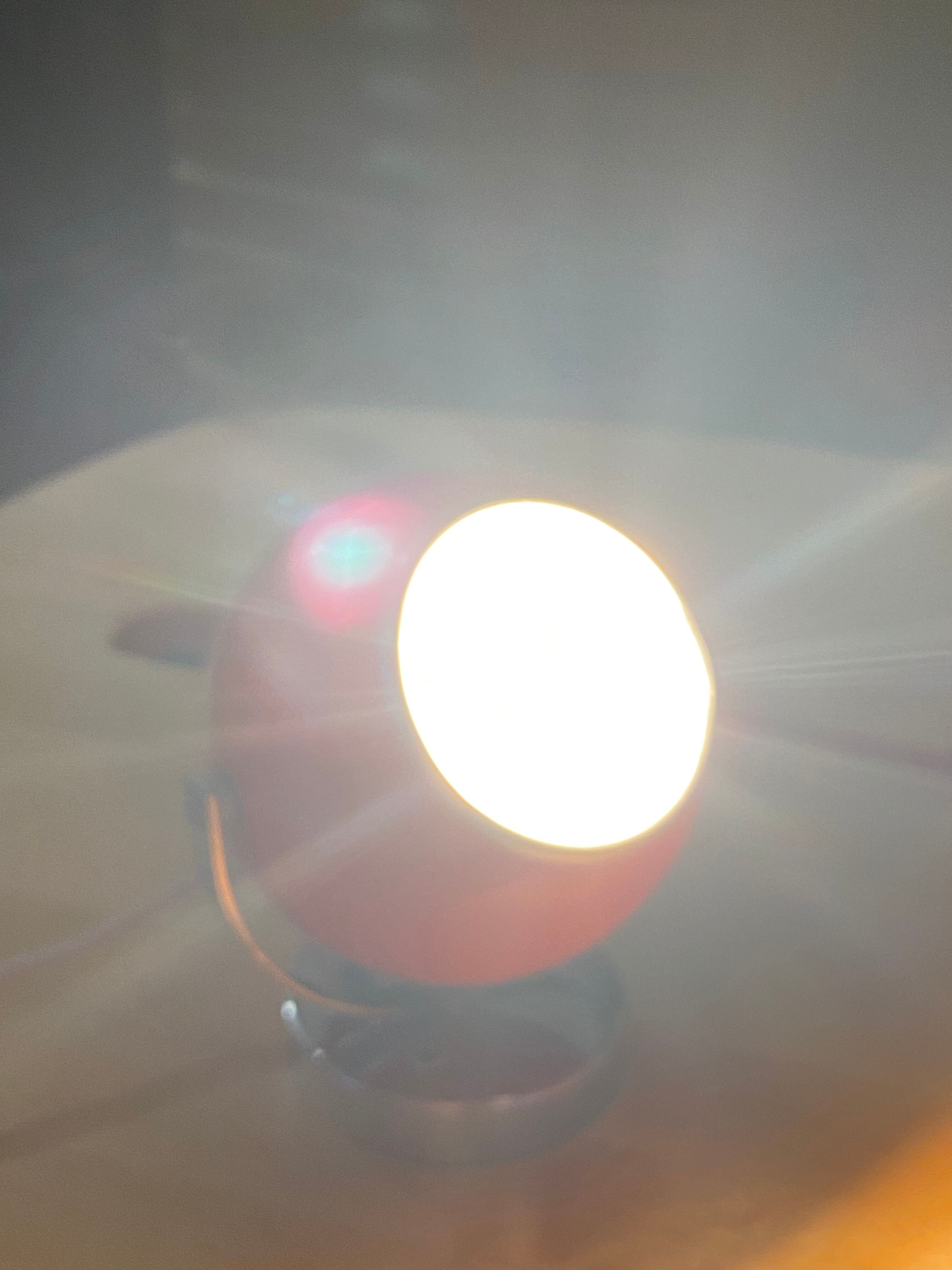 Vintage orange Eye Ball lamp