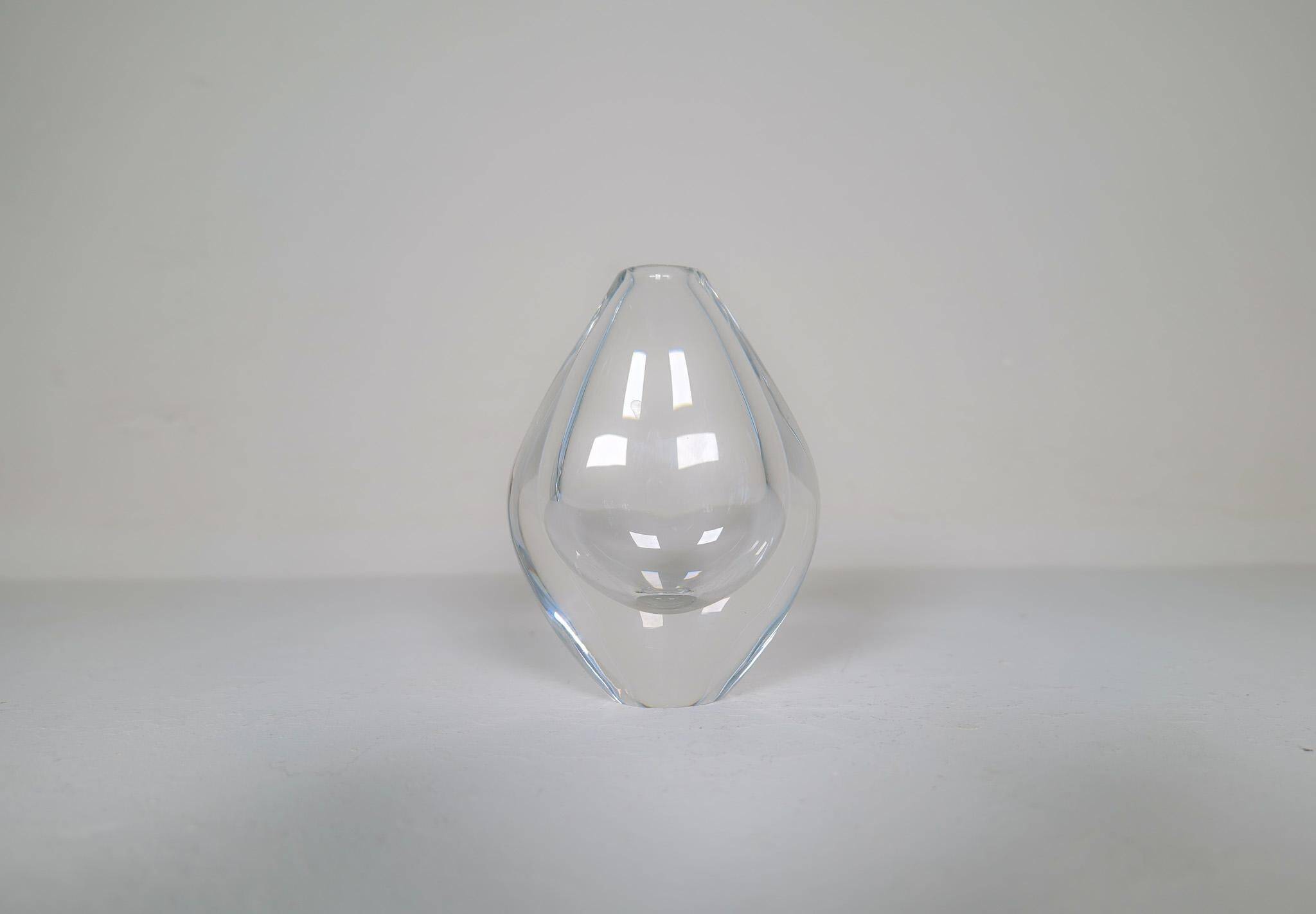 Modern Scandinavian glass vases Orrefors Erika Lagerbielke, Sweden