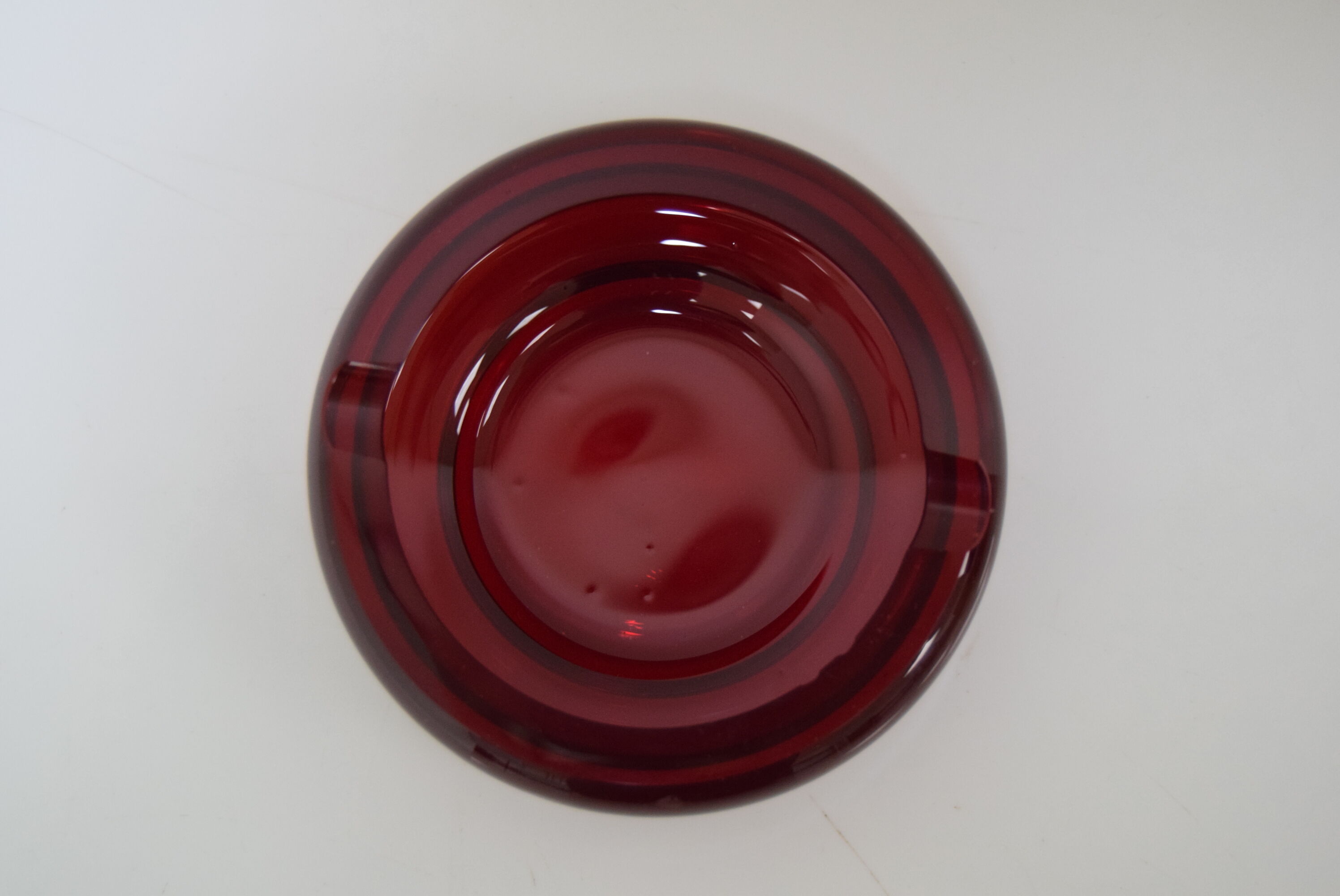 Mid-century Glass Ashtray by Glasswork Novy Bor,1960's.