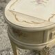 Small vintage Louis XV style Italian flowered dressing table.