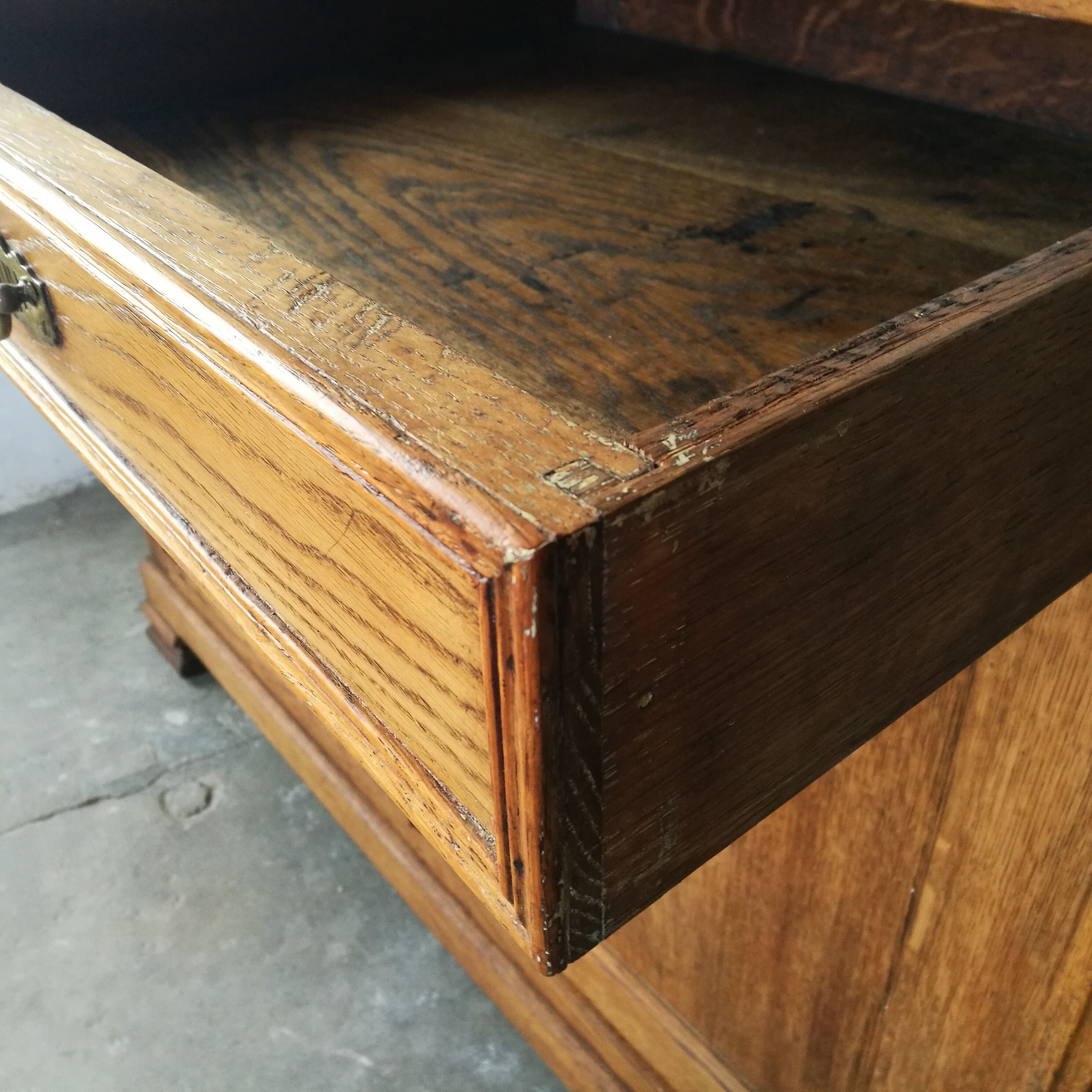 Louis Philippe solid oak buffet