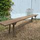 Farm old wooden bench of the 1950s