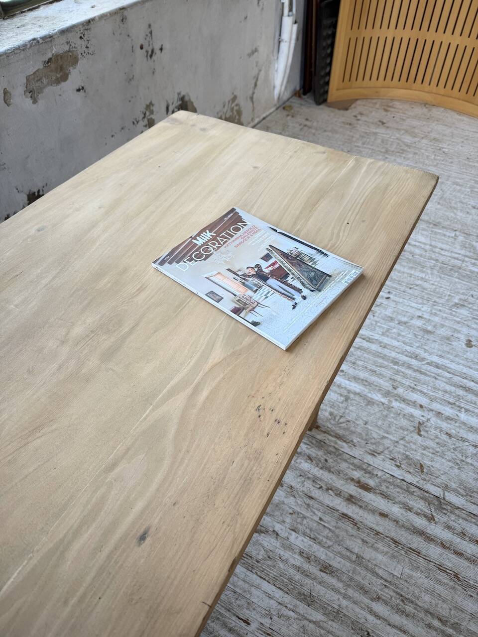 Pine and oak farmhouse table 2m