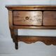 Curved wooden wall shelf storage drawers 69 cm