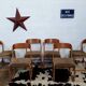 6 chairs Baumann vintage sled