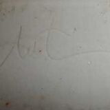 Signed porcelain vase