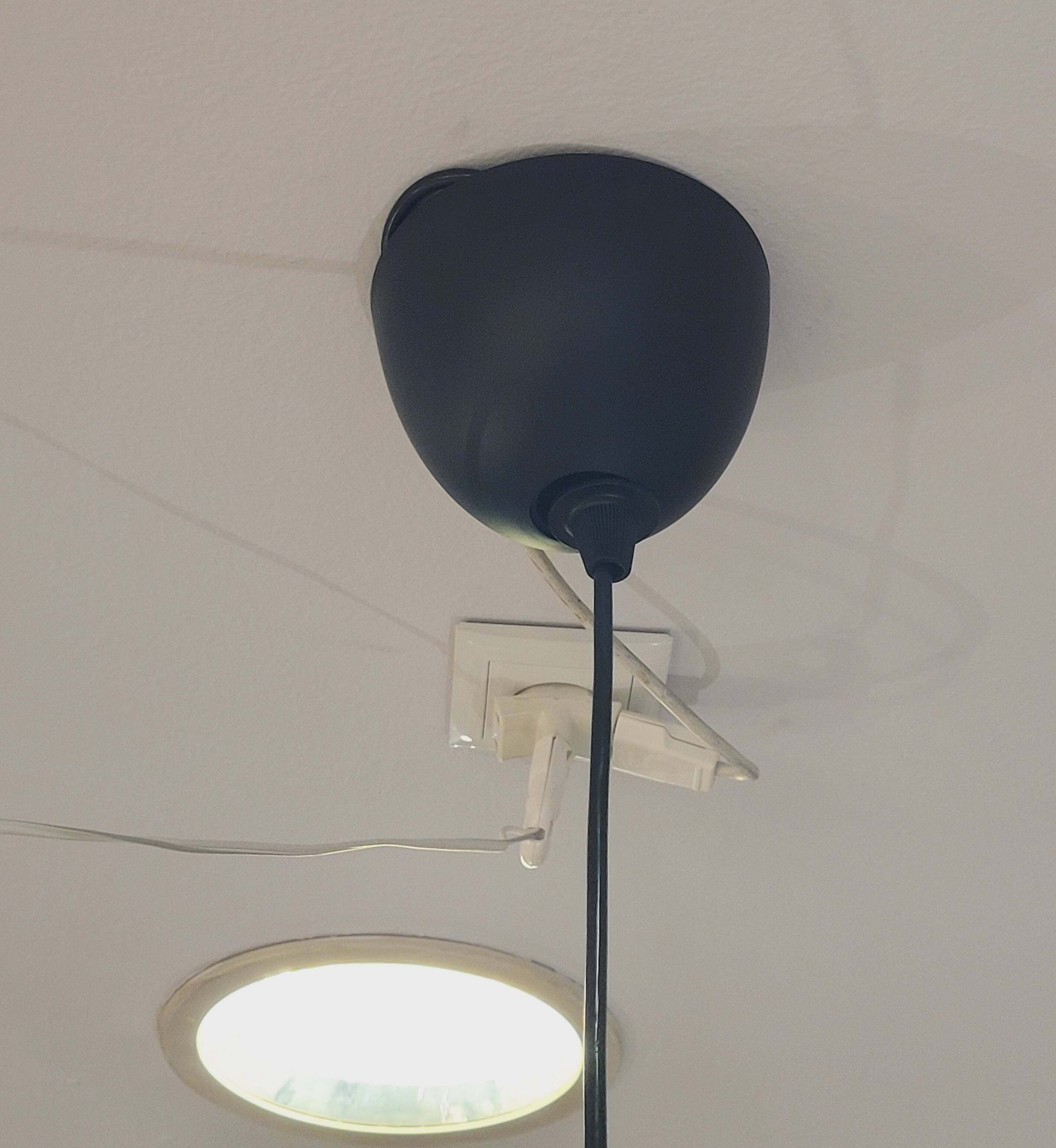 Blue tech lamp, Murano crystal, Vetreria Vistosi, 70's – Italy