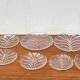Vintage Swedish glass plates Eden by Lars Hellsten for Orrefors, 1970s, set of 13.