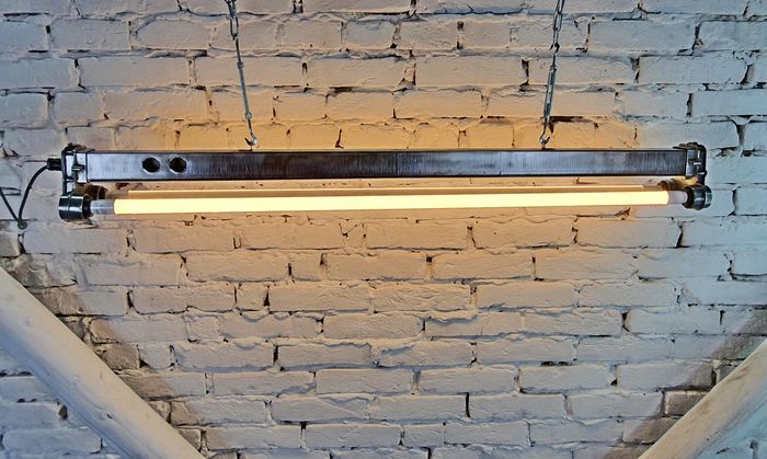 Vintage suspension lamp from the Soviet Union Polam Wilkasy 70s
