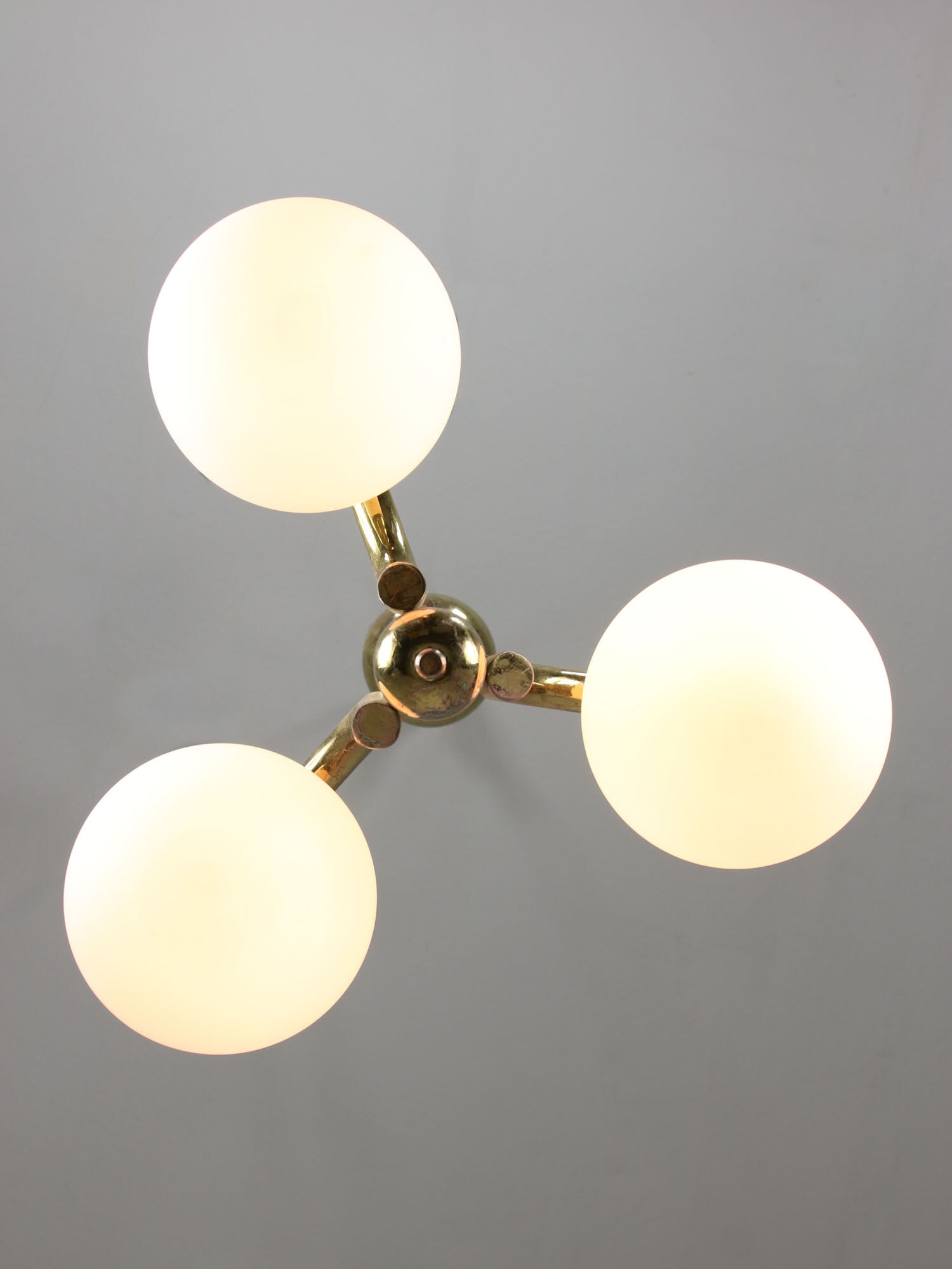 Vintage italian golden angel chandelier