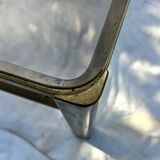 Broncz coffee table brass smoked glass