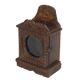 Small old wall display case clock box patina original india