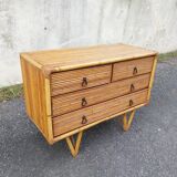 Bamboo chest of drawers