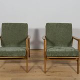 Fauteuils modèle 300-139 de l'usine Swarzędz, années 1960, lot de 2