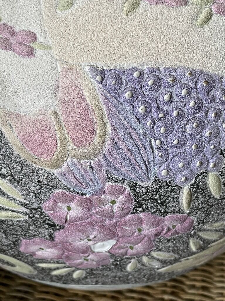 Vase à décor floral