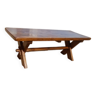 Ancienne table ferme/monastère dimensions XXL chêne massif brutaliste