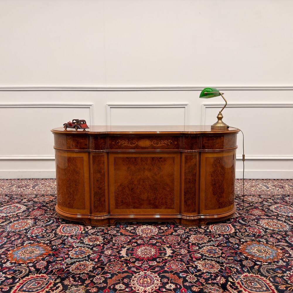 Bureau antique classique italien avec panneau arrière