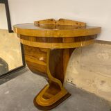 Art deco half moon console