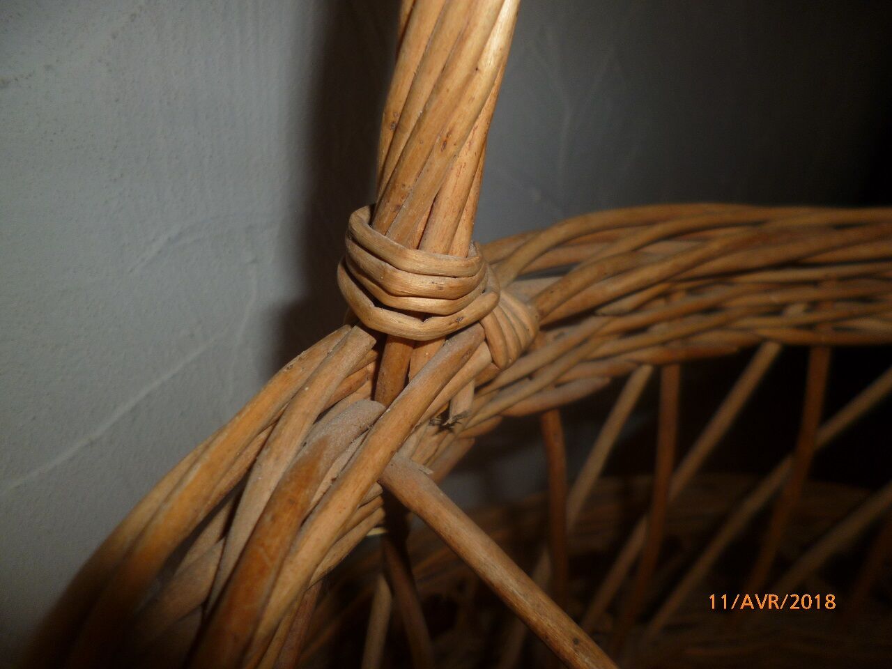 Bar rattan wicker bottle holder 1960