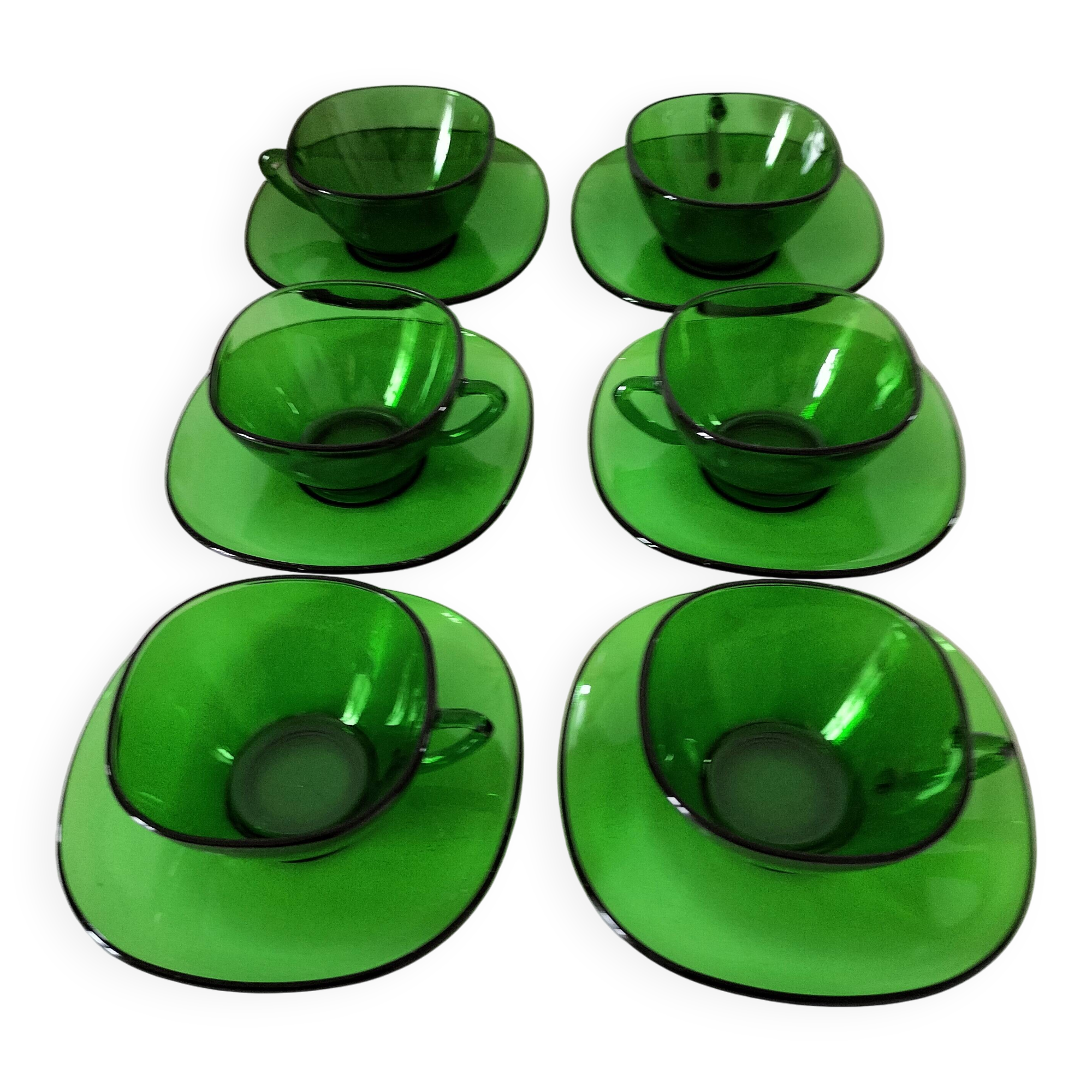 6 Vereco green cups