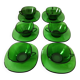 6 Vereco green cups